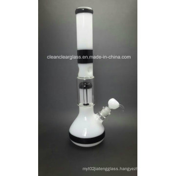 Wholsale White Jade  Glass Water Pipe Hookah with Arm Perc